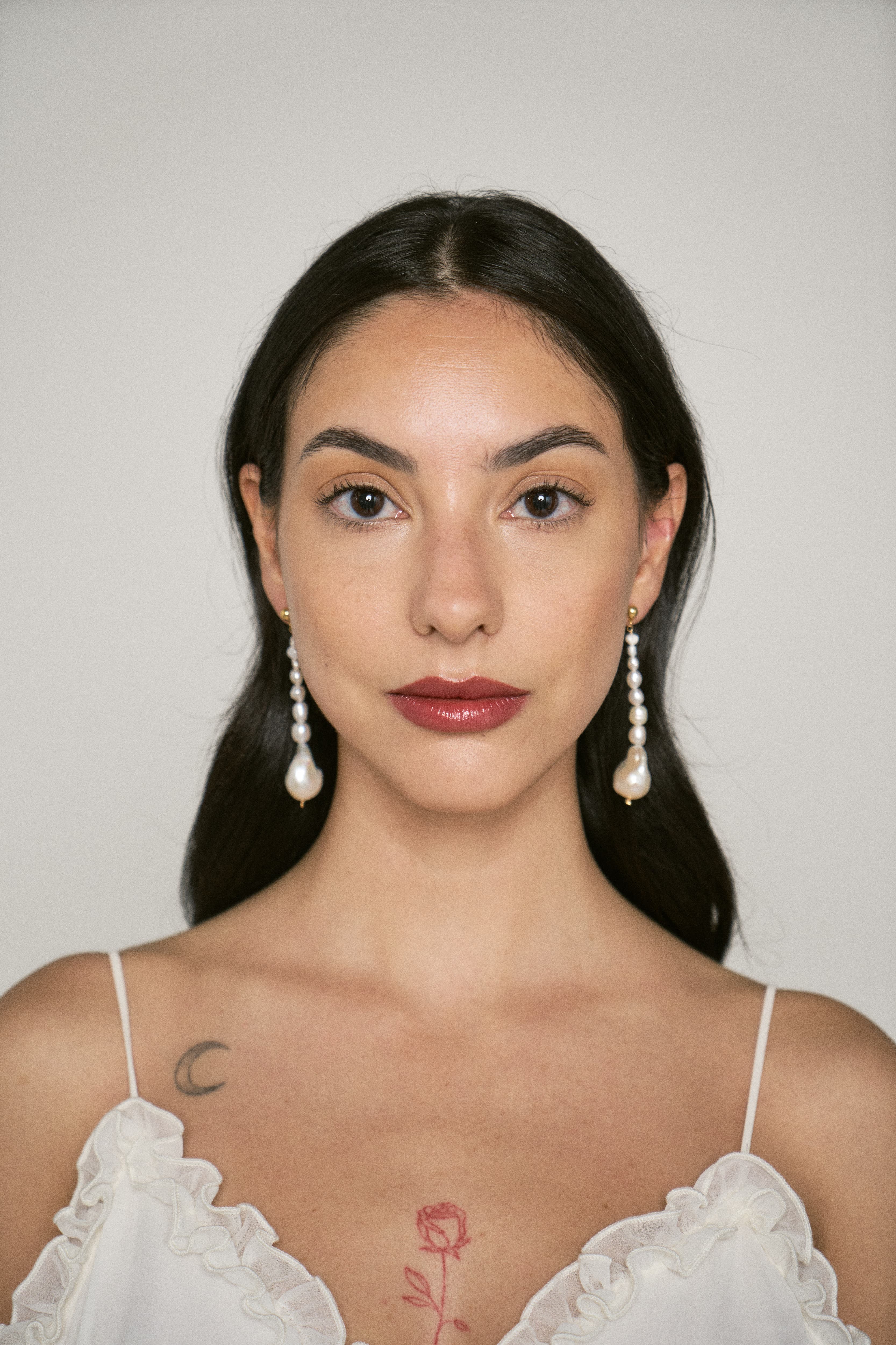 Pendientes Ballerina de perlas para novia, Julietas